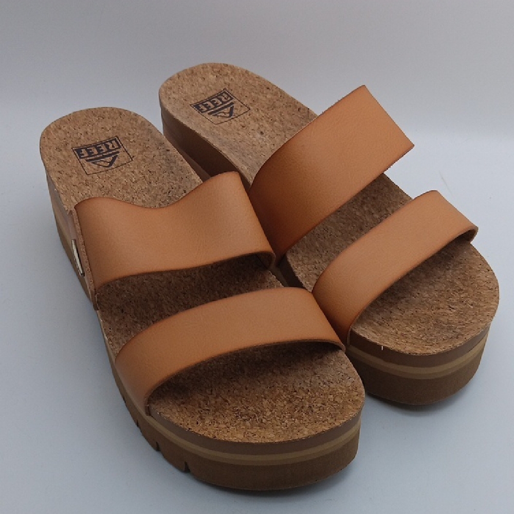 REEF WOMEN'S BROWN PLATFORM SANDALS